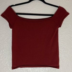 Forever 21 red off the shoulder top size M
